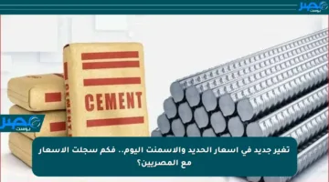 تغير جديد في أسعار الحديد والأسمنت اليوم.. فكم سجلت الأسعار مع المصريين؟